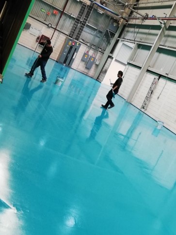 Piso de Mortero Epóxico Acabado Autonivelante