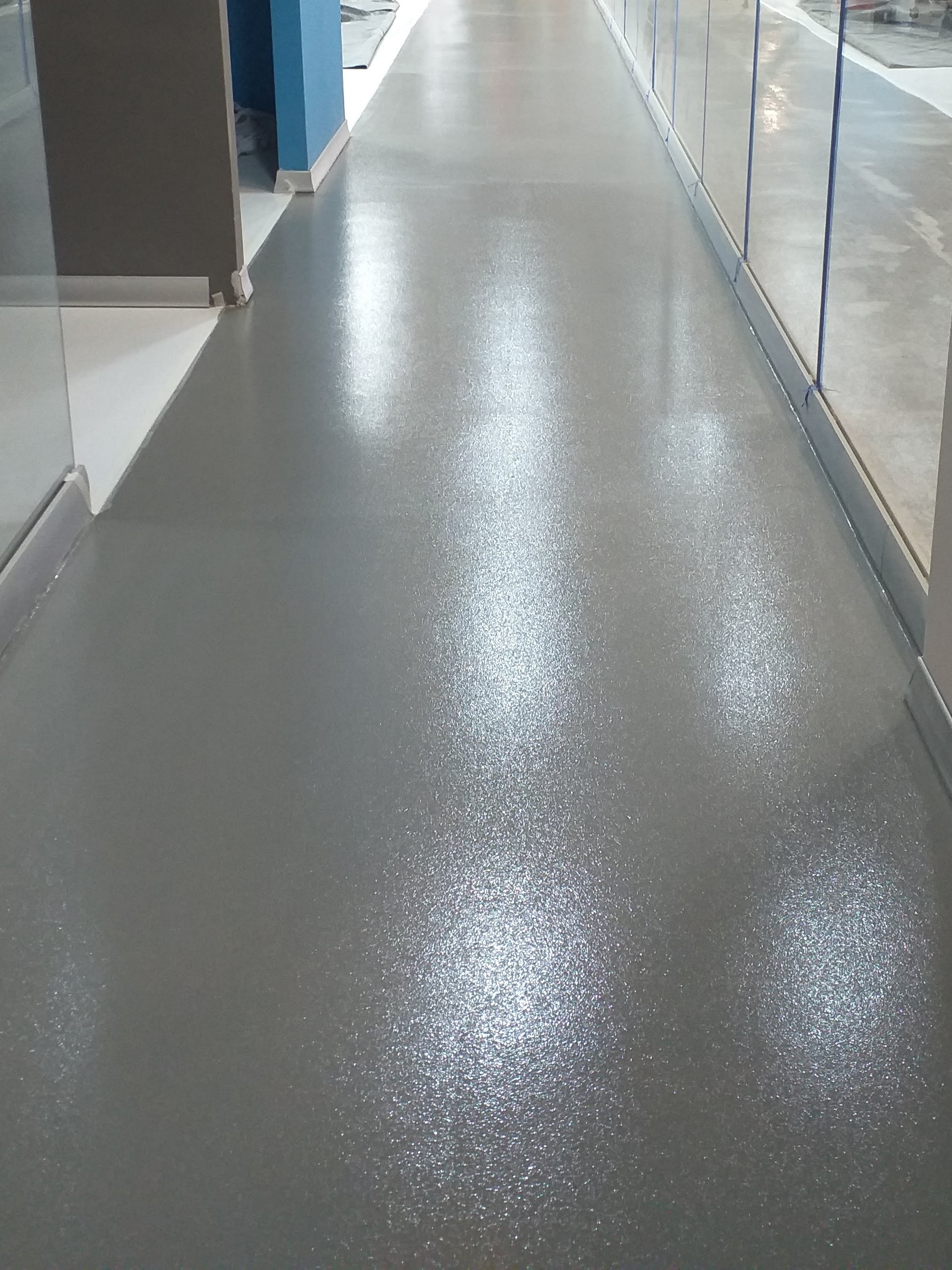 Piso de Mortero Epóxico Acabado Autonivelante